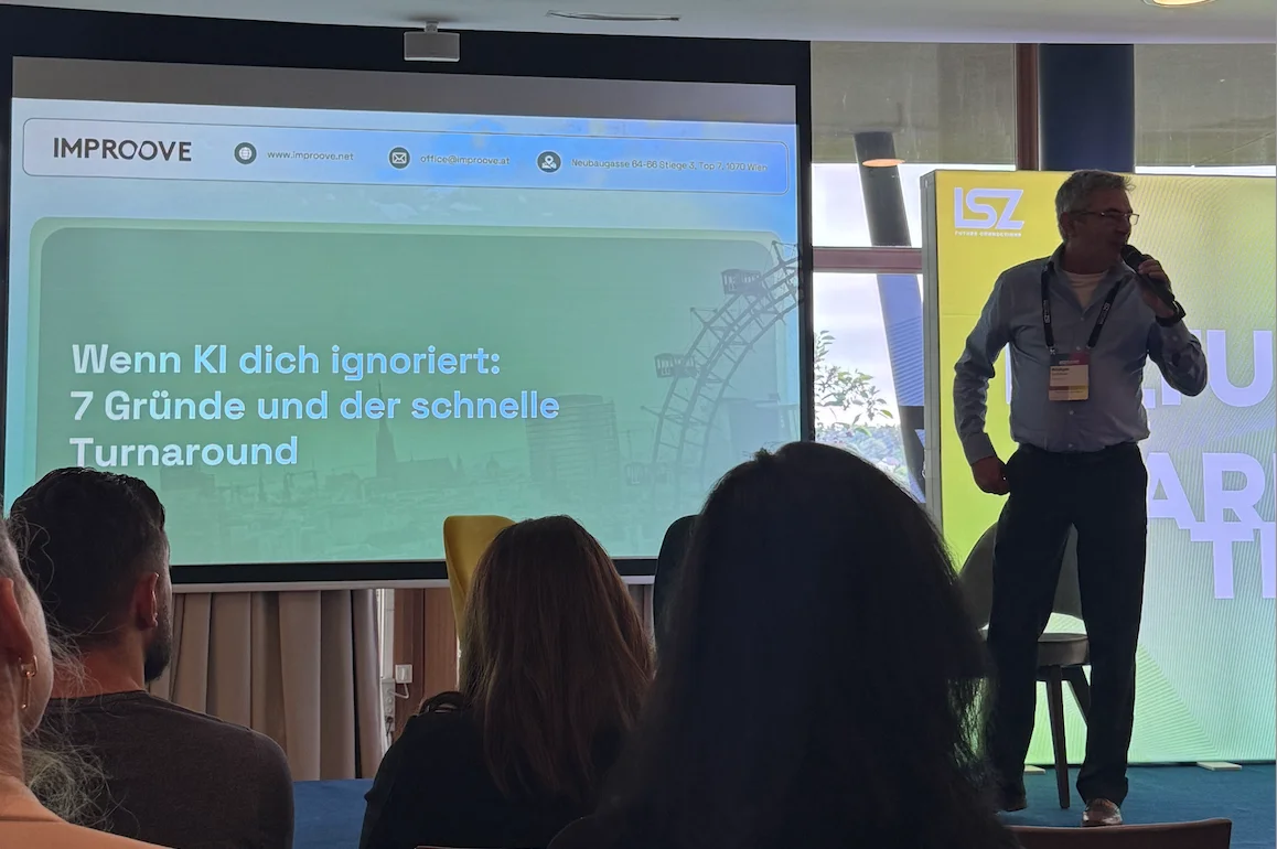 Rüdiger Dalchow bei Improove Vortrag