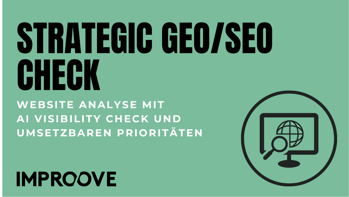 GEO/SEO Check von Improove